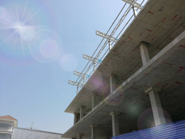istock Construction site. Framework of the new building  in the downtown. 815734024