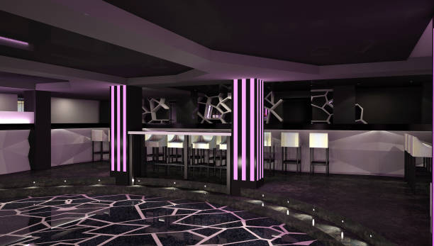 istock 3d rendering of a night club interior design 815737370
