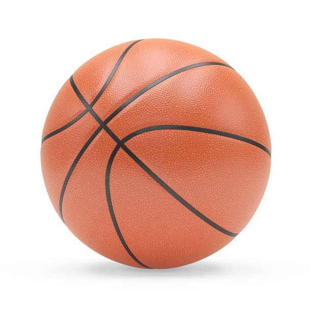 istock 3D rendering basketball ball isolated on white background 815741270