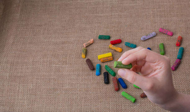 istock Colorful crayons form a heart shape 815764484