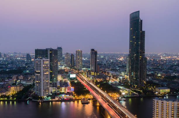 istock night view in Bangkok city thailand 815777914