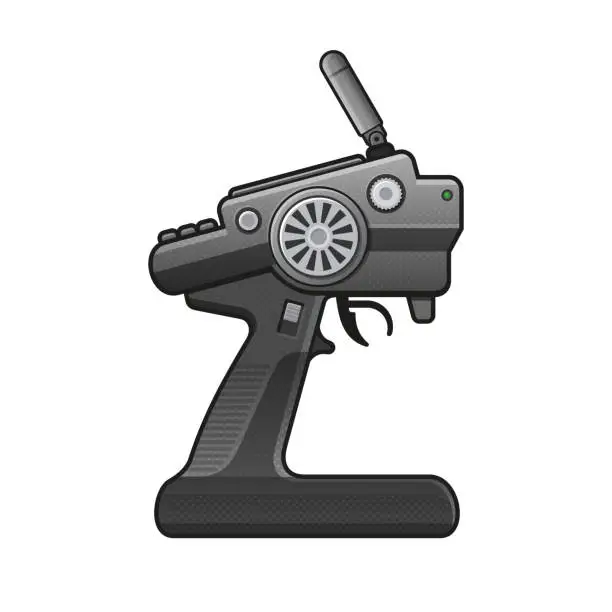 Vector illustration of RC Car Radio Control Icon on white background. vector