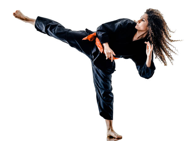 istock woman Kung Fu Pencak Silat isolated 815783914