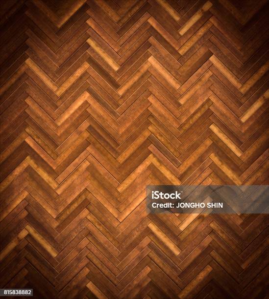 Herringbone Parquet Texture Stock Photo - Download Image Now - Herringbone, Wood - Material, Dark