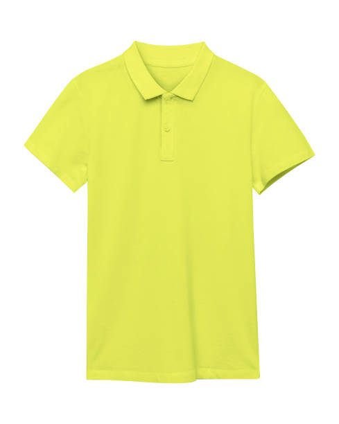 istock Yellow polo shirt isolated on white 815839712