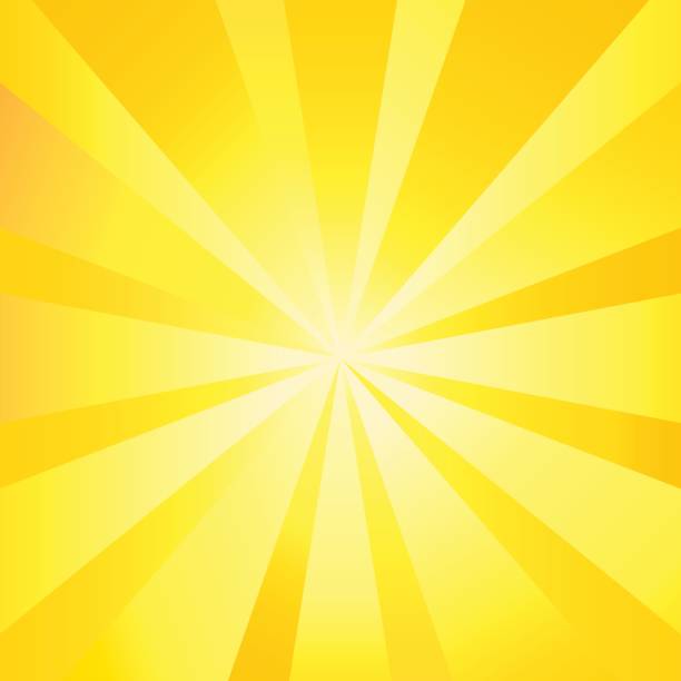Sun rays background Sun rays wallpaper. Sun Exploding poster, Sunlight Fire - Natural Phenomenon background, Sunrise banner, Sunburst template, Sunbeam shapes pattern, Yellow Lens Flare, Vector illustration aura stock illustrations