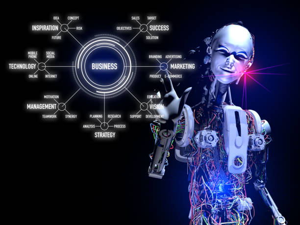 istock Cyborg and New Business Formula 815856912