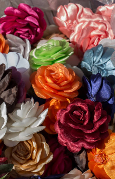 istock Fake artificial flowers  in view 815857258