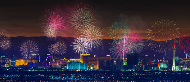 istock Las Vegas Strip Fireworks 815857368