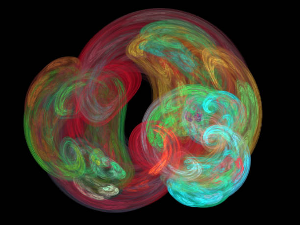istock image of one Digital Fractal on Black Color 815870654