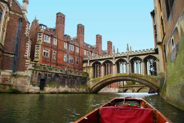 The Bridge of Sighs at Saint John's College, Cambridge. The Bridge of Sighs at Saint John's College, Cambridge. punting stock pictures, royalty-free photos & images