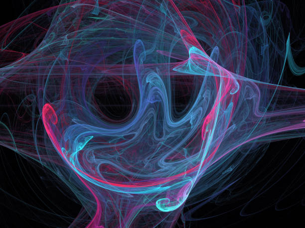 istock image of one Digital Fractal on Black Color 815875624