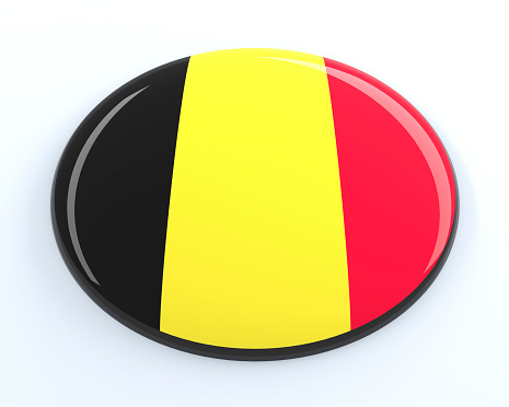 3D badge of Belgium