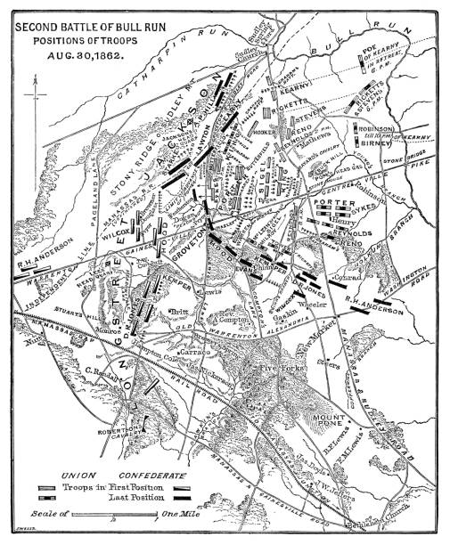 20 Second Bull Run Stock Photos Pictures Royalty Free Images IStock Map Of The Second Battle Of Bull Run 