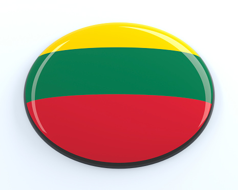 3D badge of Lithuania