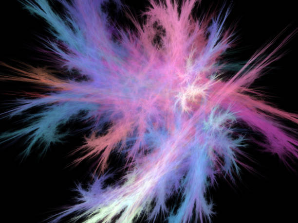 istock image of one Digital Fractal on Black Color 815898182