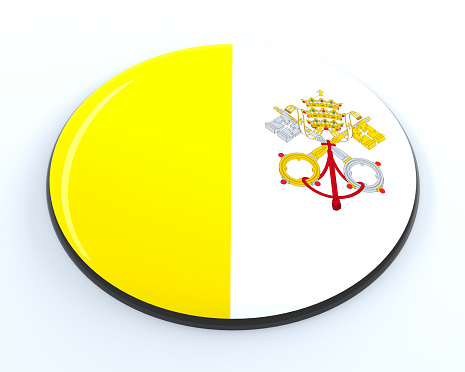 3D badge of Vatican City