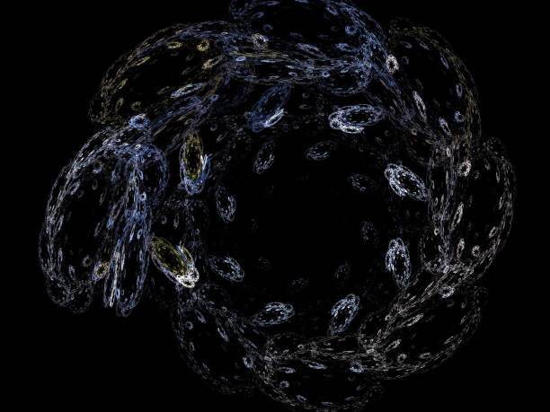 istock image of one Digital Fractal on Black Color 815901434