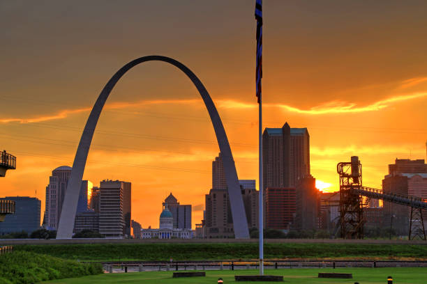 istock St. Louis, Missouri Skyline and the Gateway Arch 815903872