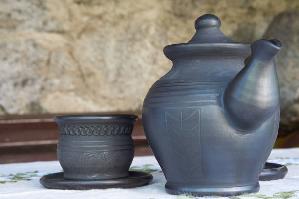 istock closeup of teapot and teacup 815909558