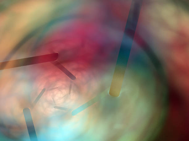 image of one Digital Fractal on Black Color stock photo