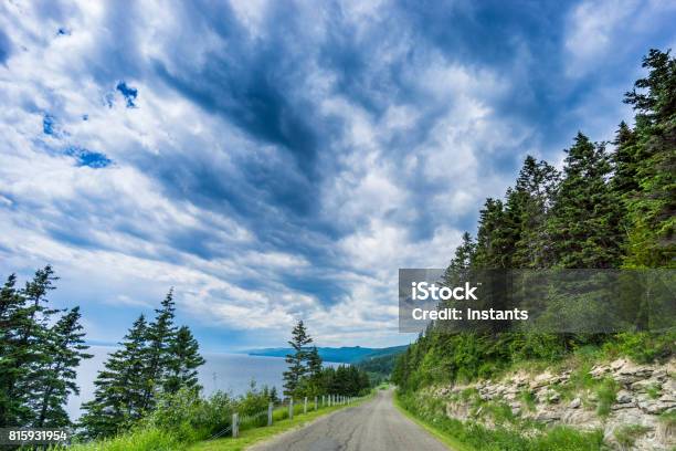 Road In Forillon One Of Canadas 42 National Parks And Park Reserves Heading Towards Capbonami Stock Photo - Download Image Now