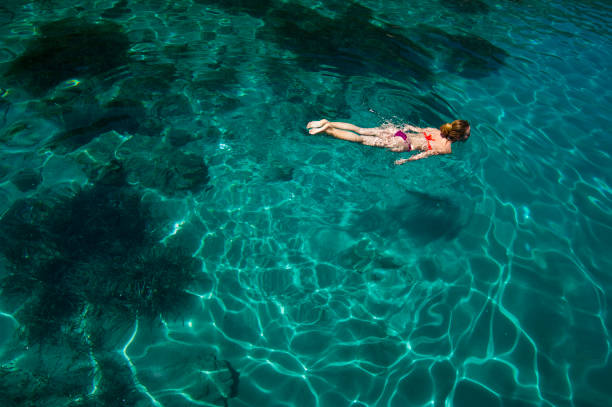 istock Swimming Young Woman in Turquoise 815934694