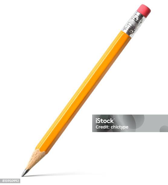 Pencil Stock Photo - Download Image Now - Pencil, Cut Out, White Background