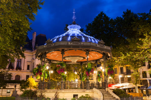 The bandstand in Saint-Etienne The bandstand in Saint-Etienne. Saint-Etienne, Auvergne-Rhone-Alpes, France. saint étienne photos stock pictures, royalty-free photos & images