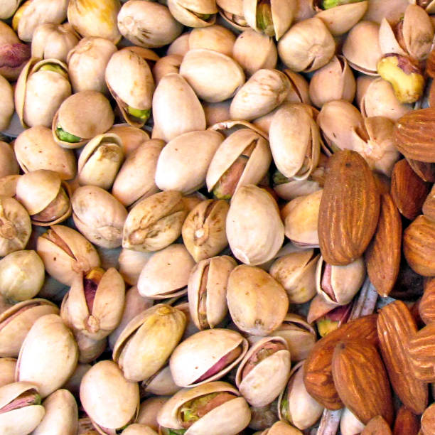 istock Tel Aviv pistachios and almonds on bazaar 2012 815960308