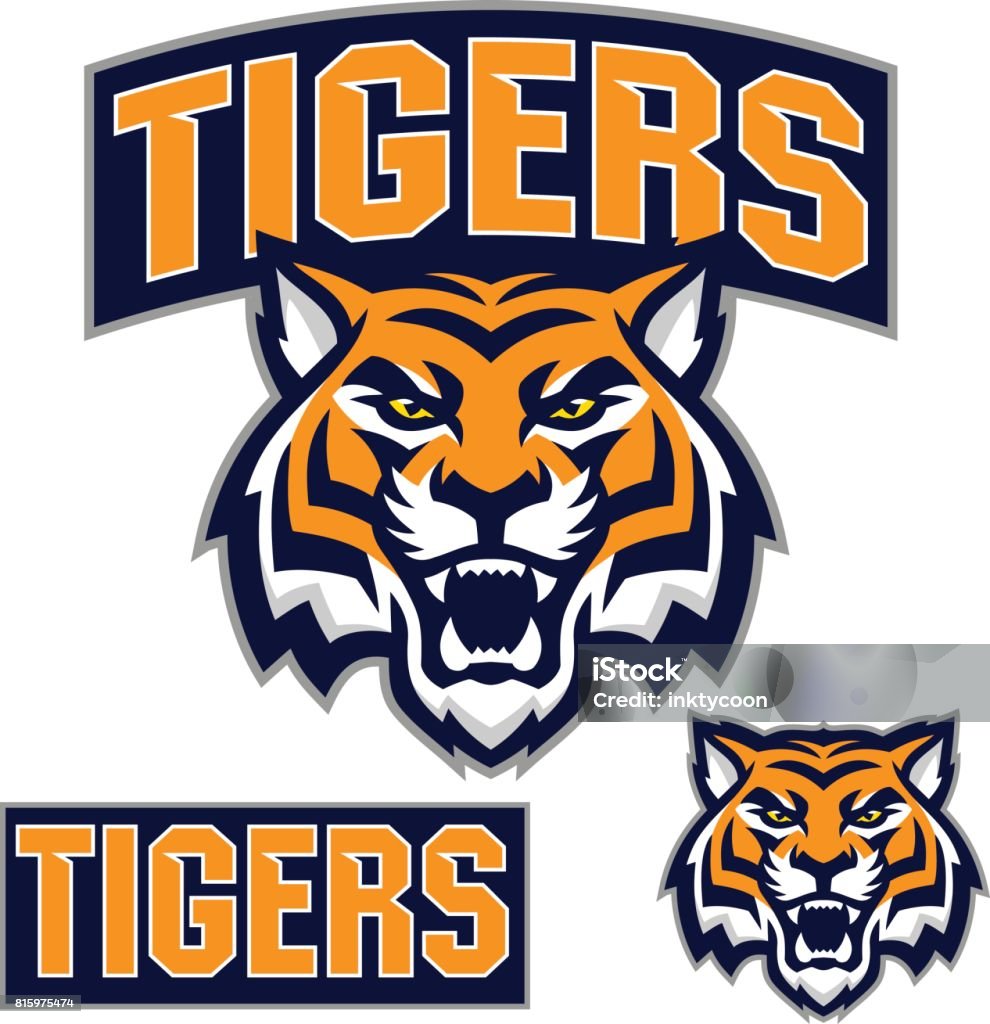 Tiger Sport Kit This tiger sports kit was created with all separate elements. Great for any mascot, team, or sport design. Tiger stock vector