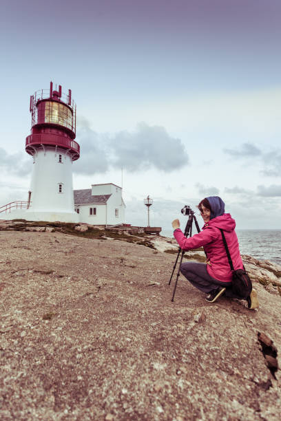 istock Tourist at Lindesnes Lighthouse in Norway 815991402