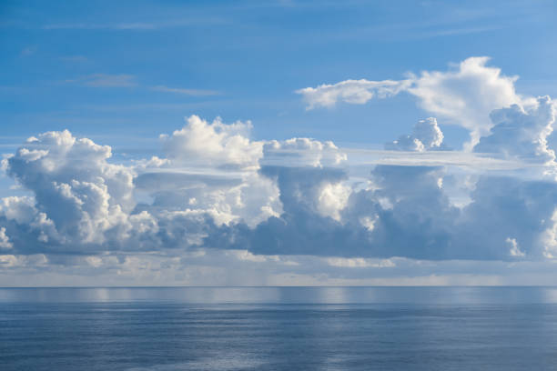 istock blue clear sea in blue sky 816057996