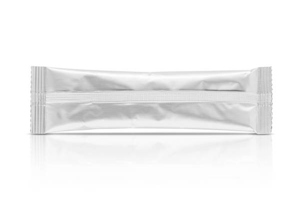istock blank packaging coffee stick pouch isolated on white background with clipping path 816062658