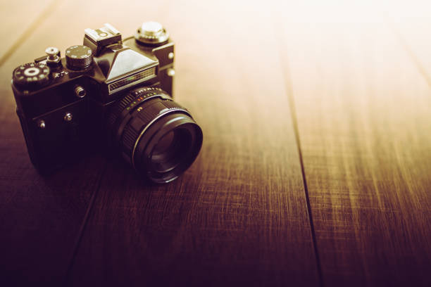 istock Vintage photo camera 816099128