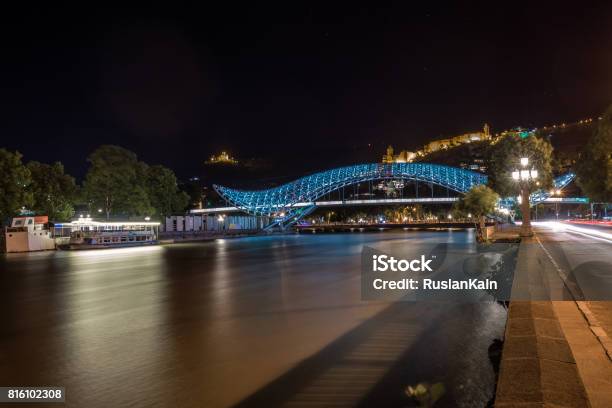 Peace Bridge Tbilisi Stock Photo - Download Image Now - Architecture, Arts Culture and Entertainment, Balcony