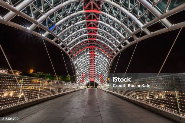 Peace Bridge Tbilisi Stock Photo - Download Image Now - Architecture, Arts Culture and Entertainment, Beauty