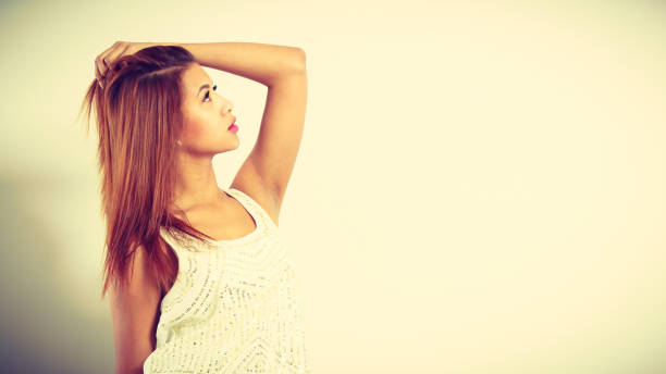 istock Attractive woman with exotic skin look posing 816149280