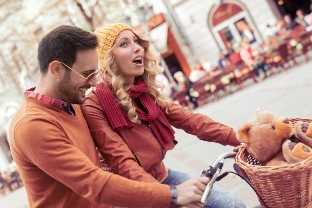 istock Happy young couple having fun 816159334