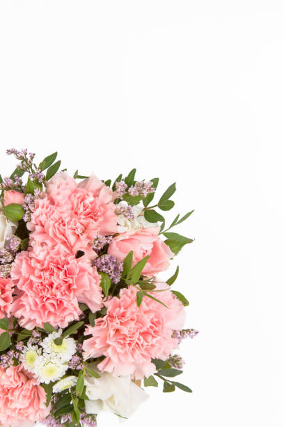 istock Bright buketny composition from fresh flowers, the white isolated background 816166024
