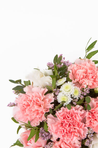 istock Bright buketny composition from fresh flowers, the white isolated background 816168832