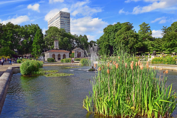 istock Italian Gardens at Hyde Park in London 816182910