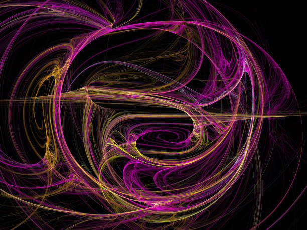 istock image of one Digital Fractal on Black Color 816191224