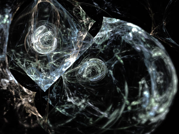istock image of one Digital Fractal on Black Color 816191504