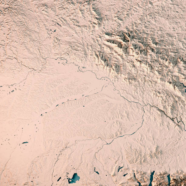 istock Niederbayern Regierungsbezirk Bayern 3D Render Topographic Map Neutral 816191588