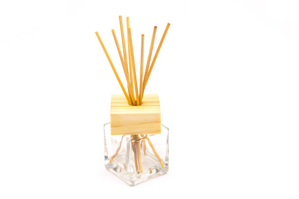 istock Handmade reed freshener on commode on white background 816193792