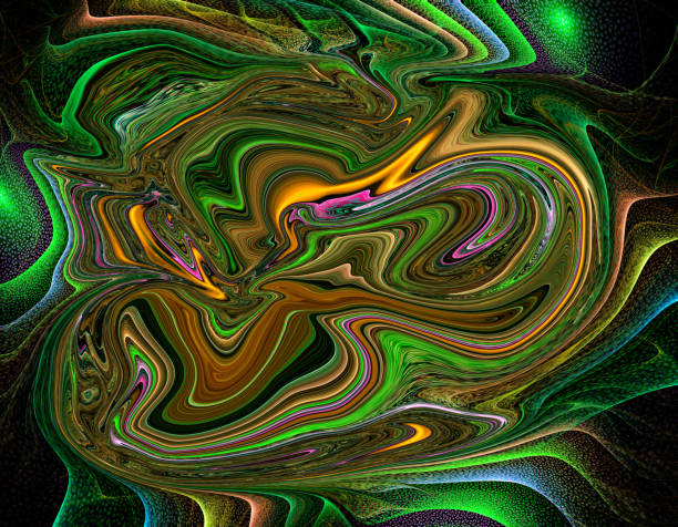 istock Colorful psychedelic liquefied background 816194700