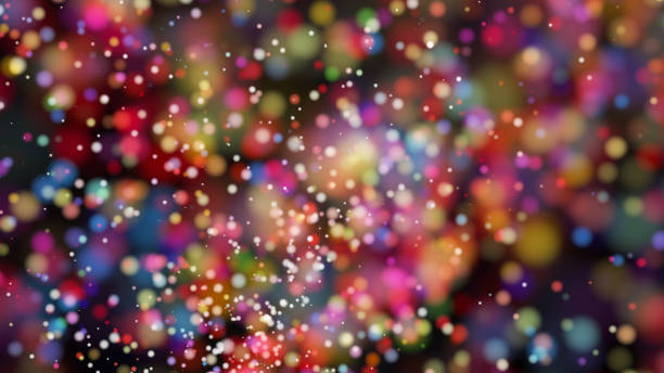 istock Beautiful colorful bokeh blurred background defocused lights 816194890