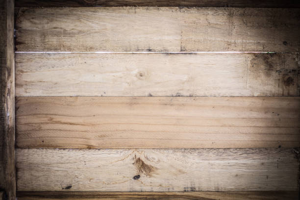 istock dark wood brown aged plank texture, vintage background 816197476