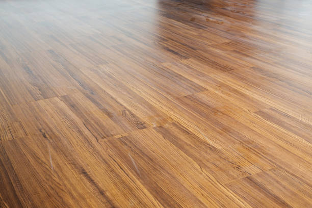 istock brown wood laminate floor varnish interior in modern home design 816200766